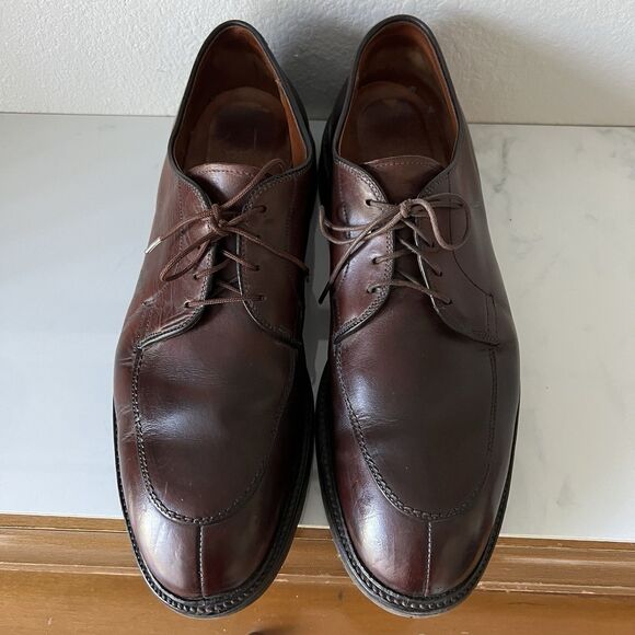 Alden Mocc Toe Blucher Brown Aniline Pull-Up 7118S Size 13 main image 7